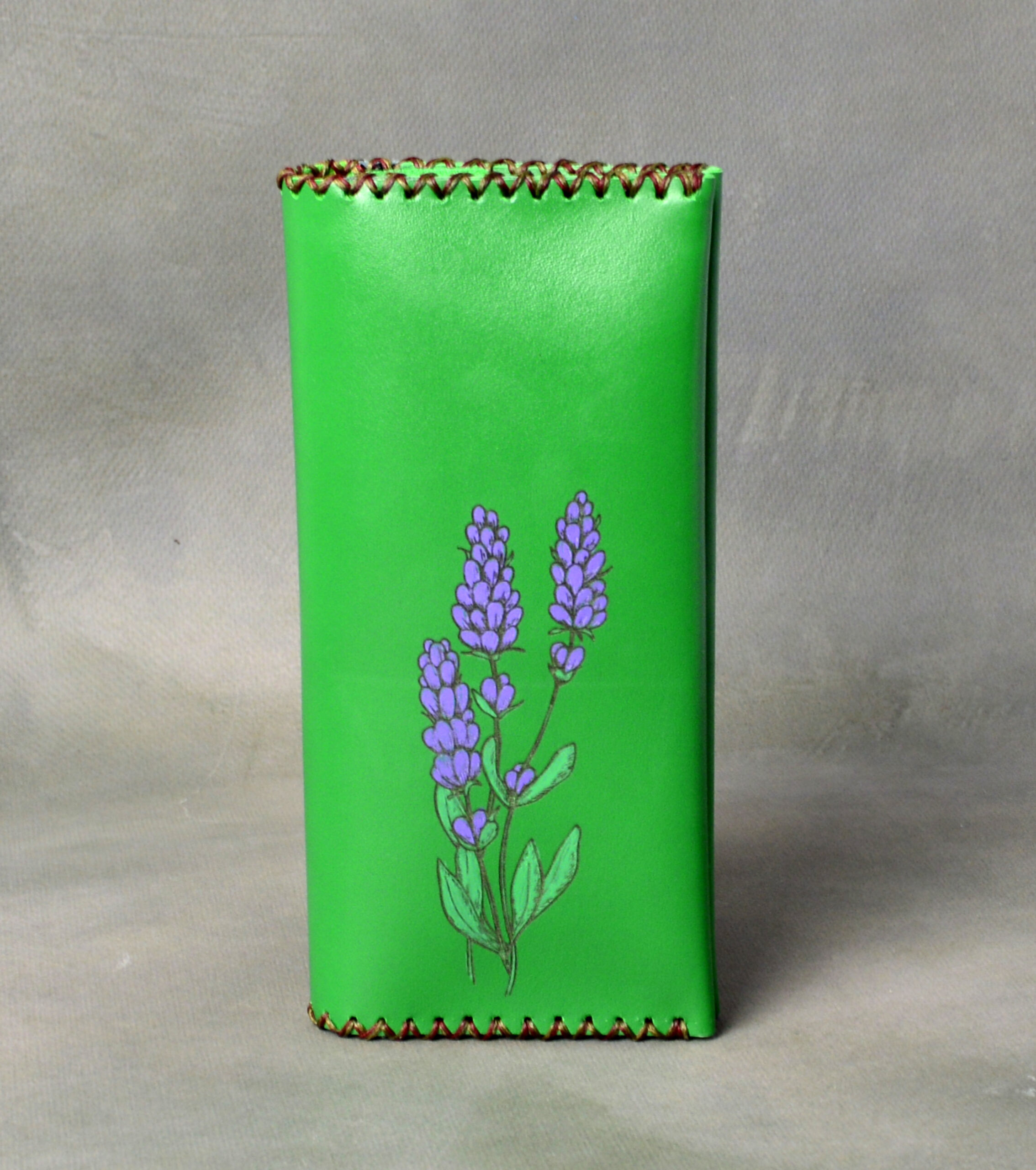 Portofel din piele naturala "LAVANDA"